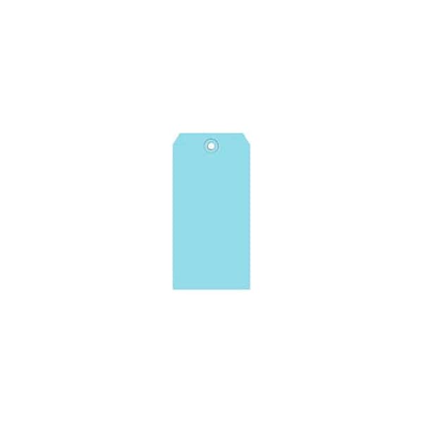 Box Packaging Shipping Tag No 6 5-1/4L x 2-5/8W Light Blue 1000/Pack G11061B - main